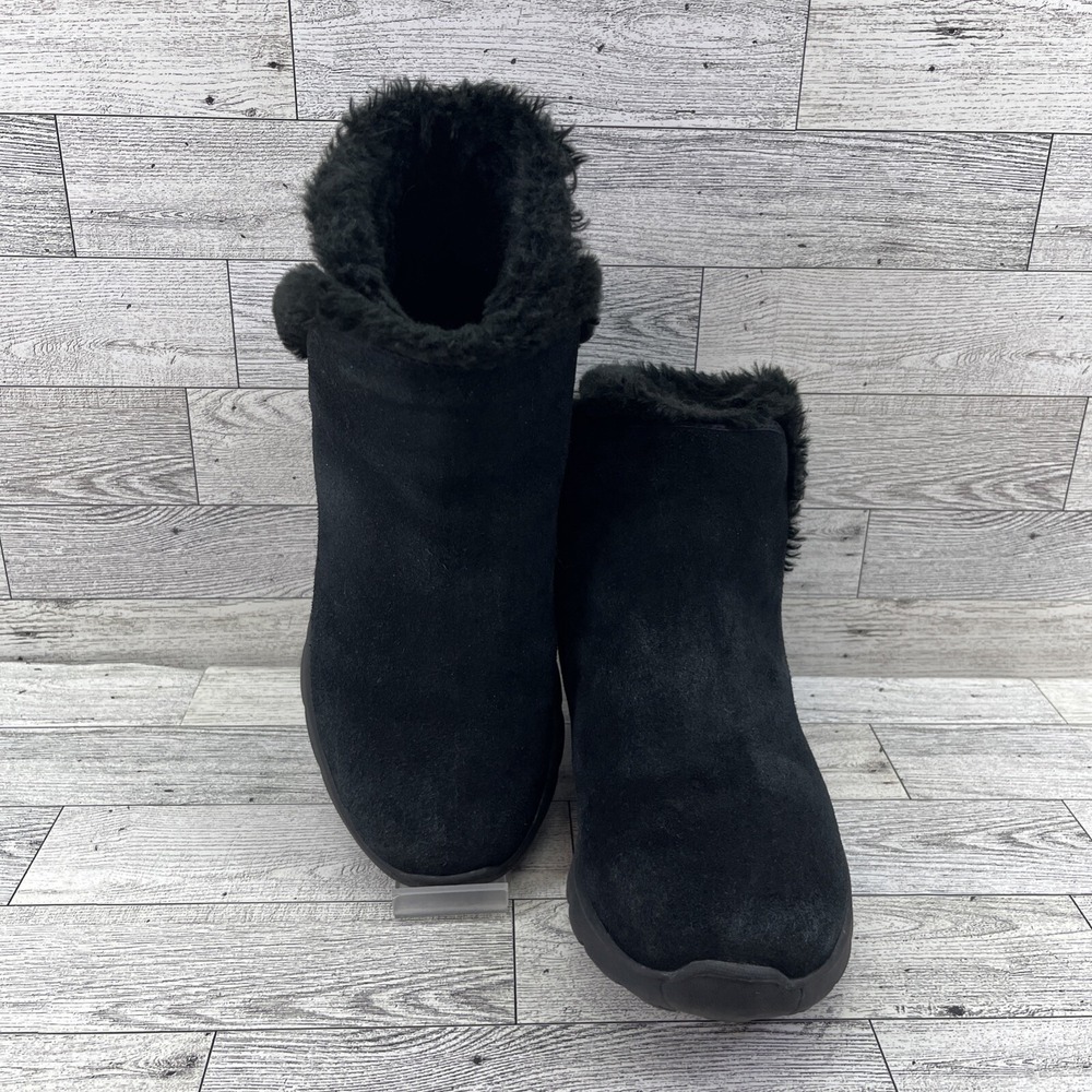Skechers On The Go Gen 5 Goga Mat 14356‎ Black Suede Ankle Boots Women Size 6